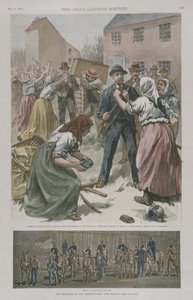 Donne scioperanti, pronte a confrontarsi con gli uomini nelle miniere, 1891